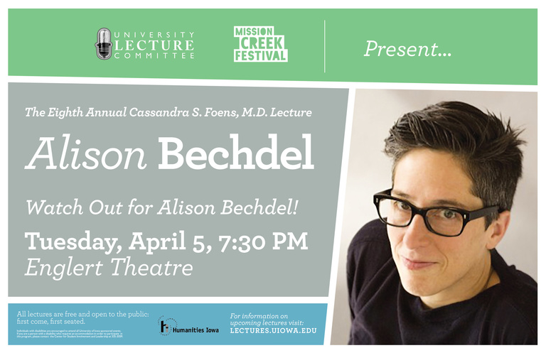 Alison Bechdel Event Poster